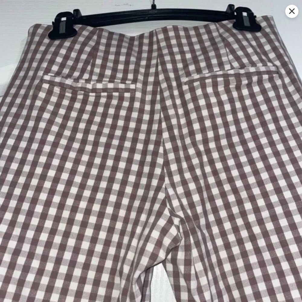 A New Day Brown Gingham Slim Fit Pants - Picture 5 of 5
